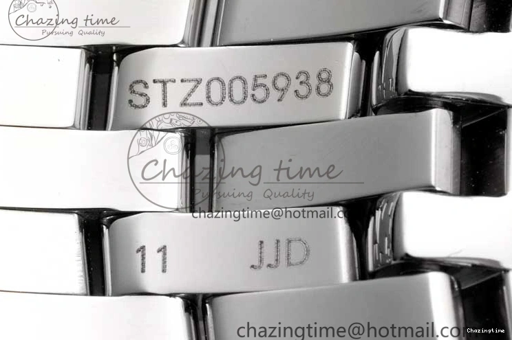 0123 De Ville SS DIWF 1:1 Best Edition Gray Dial SS Markers on SS Bracelet MIYOTA FlexibleFit 7851